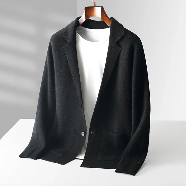 1aede467-04f6-433e-a362-fc0446ab262d.jpg Strickjacke aus Wolle Männer Trendy Casual Business