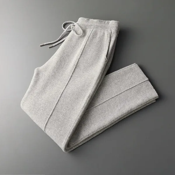 Pantalon droit en laine épais - Vêtements de sport décontractés