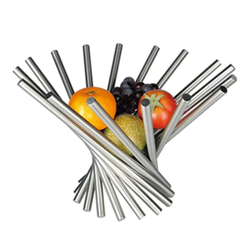 Papelera rotativa de fruta de acero inoxidable