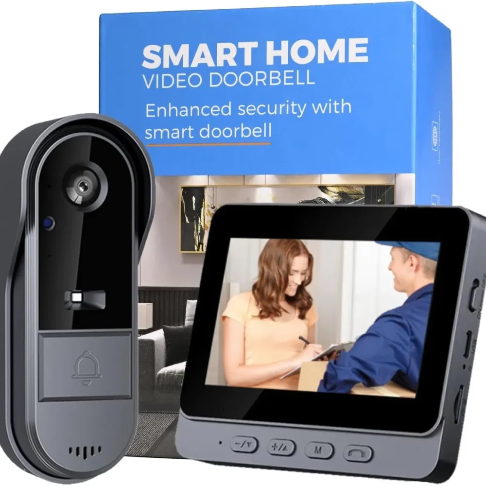 Campainha vídeo sem fio para casa inteligente