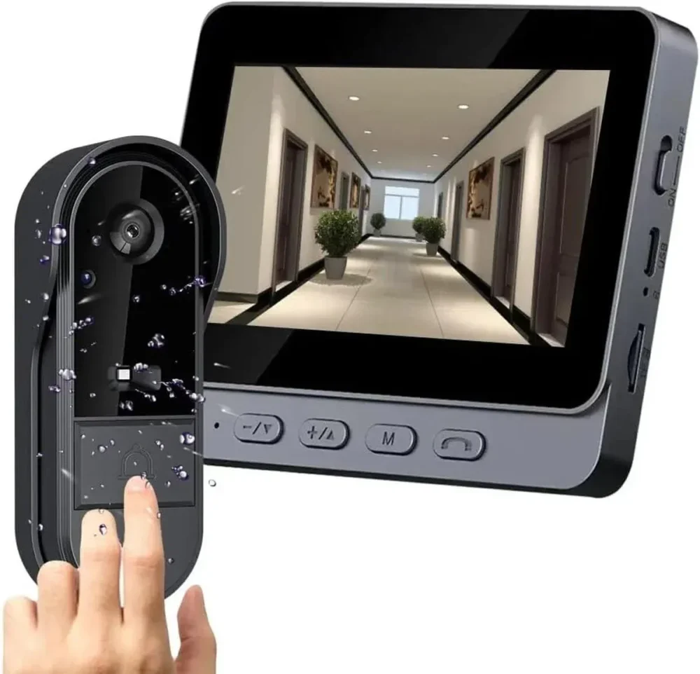 Campainha vídeo sem fio para casa inteligente
