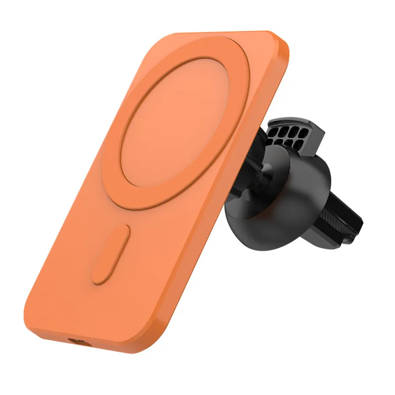 Support de téléphone magnétique sans fil pour voiture 15 W Magsafe