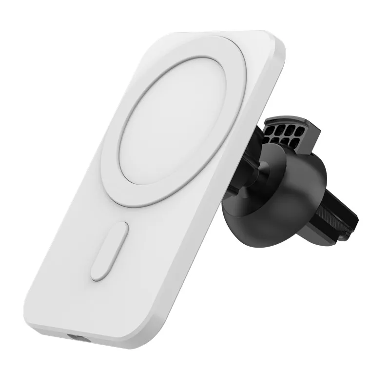 Support de téléphone magnétique sans fil pour voiture 15 W Magsafe
