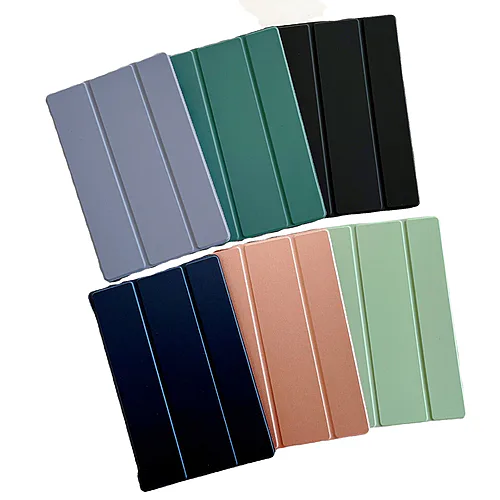 Funda suave de tres pliegues para la tableta Samsung Galaxy Tab, cubierta protectora de cuero