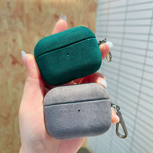 Funda protectora de casco de gamuza Apple Airpod, funda todo incluido resistente a caídas