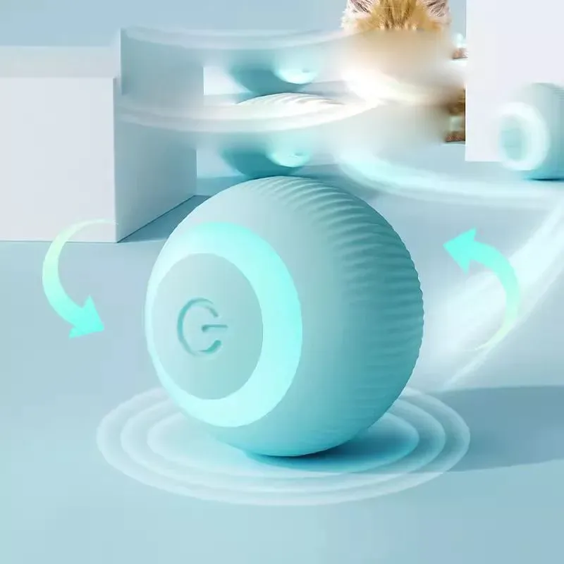 jouet de chat électrique intelligent rouleau à balle résistante à la bouchée