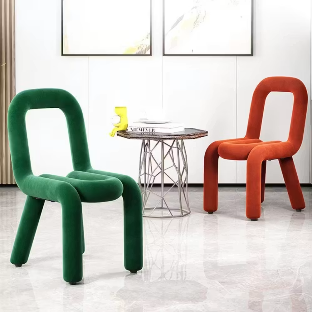 Cadeira de designer casual e criativa, não rotativa e não dobrável Cadeira de designer casual e criativa, não rotativa e não dobrável