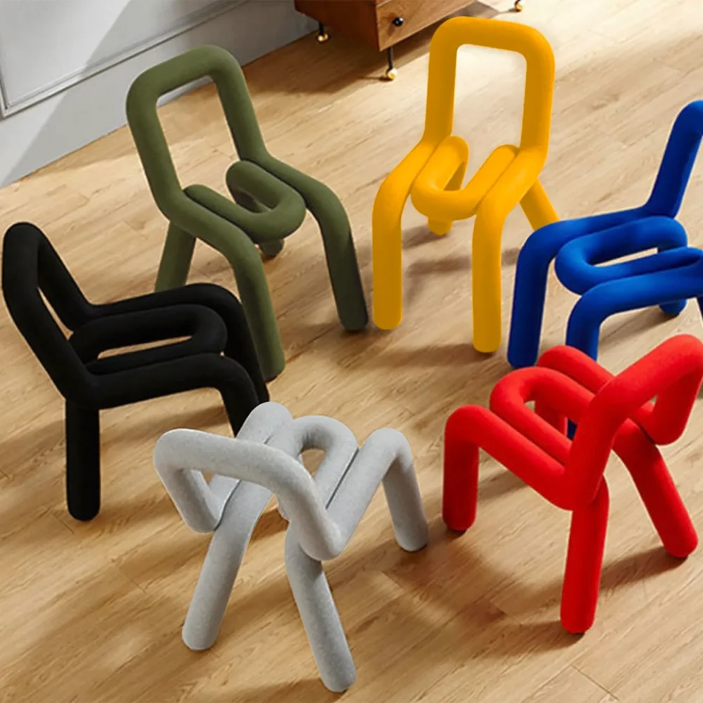 Cadeira de designer casual e criativa, não rotativa e não dobrável Cadeira de designer casual e criativa, não rotativa e não dobrável