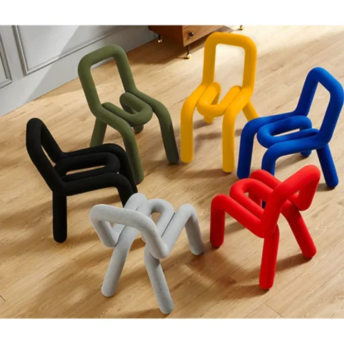 Casual and creative designer chair, non-rotating and non-foldable Casual and creative designer chair, non-rotating and non-foldable