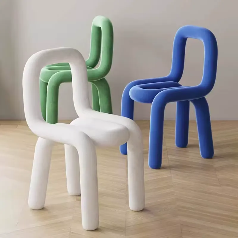 Cadeira de designer casual e criativa, não rotativa e não dobrável Cadeira de designer casual e criativa, não rotativa e não dobrável