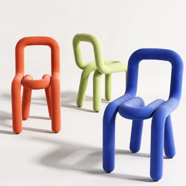 Cadeira de designer casual e criativa, não rotativa e não dobrável Cadeira de designer casual e criativa, não rotativa e não dobrável