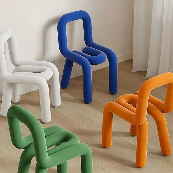 Cadeira de designer casual e criativa, não rotativa e não dobrável Cadeira de designer casual e criativa, não rotativa e não dobrável