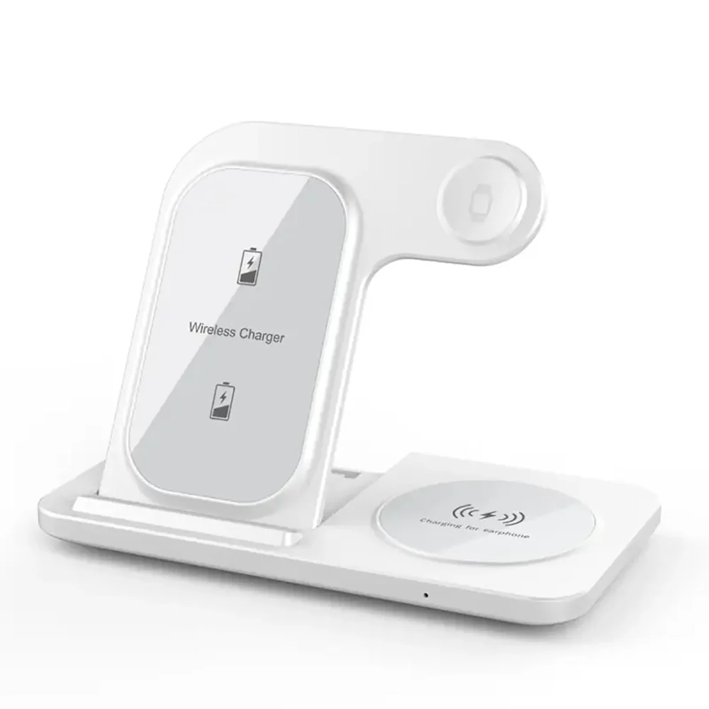 chargeur sans fil ultra mince à double bobine pliable 3 en 1 chargeur sans fil ultra mince à double bobine pliable 3 en 1