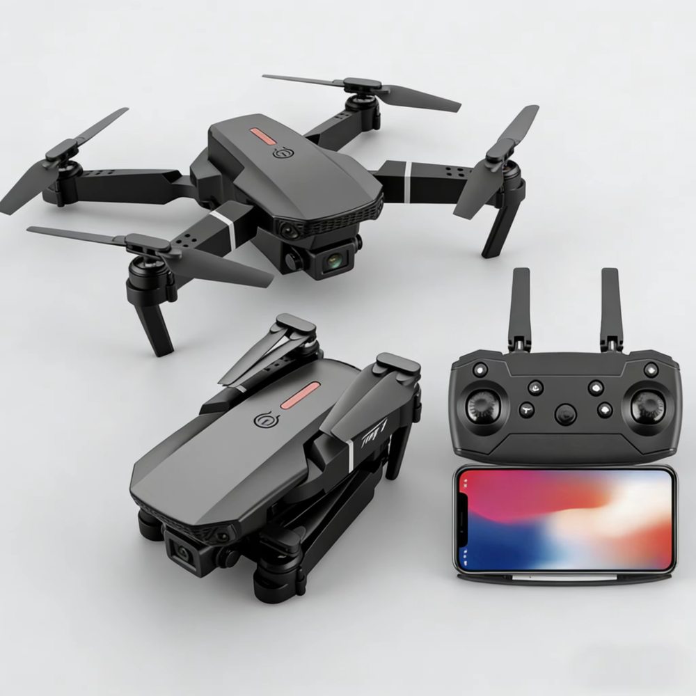 e88 pro a&eacute;ronef sans pilote (uav) photographie a&eacute;rienne hd 4k longue endurance &agrave; hauteur fixe quadrirotor e525 avion t&eacute;l&eacute;command&eacute;