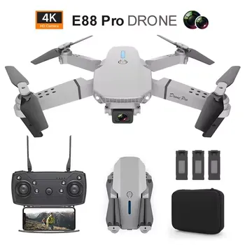 e88 pro a&eacute;ronef sans pilote (uav) photographie a&eacute;rienne hd 4k longue endurance &agrave; hauteur fixe quadrirotor e525 avion t&eacute;l&eacute;command&eacute;
