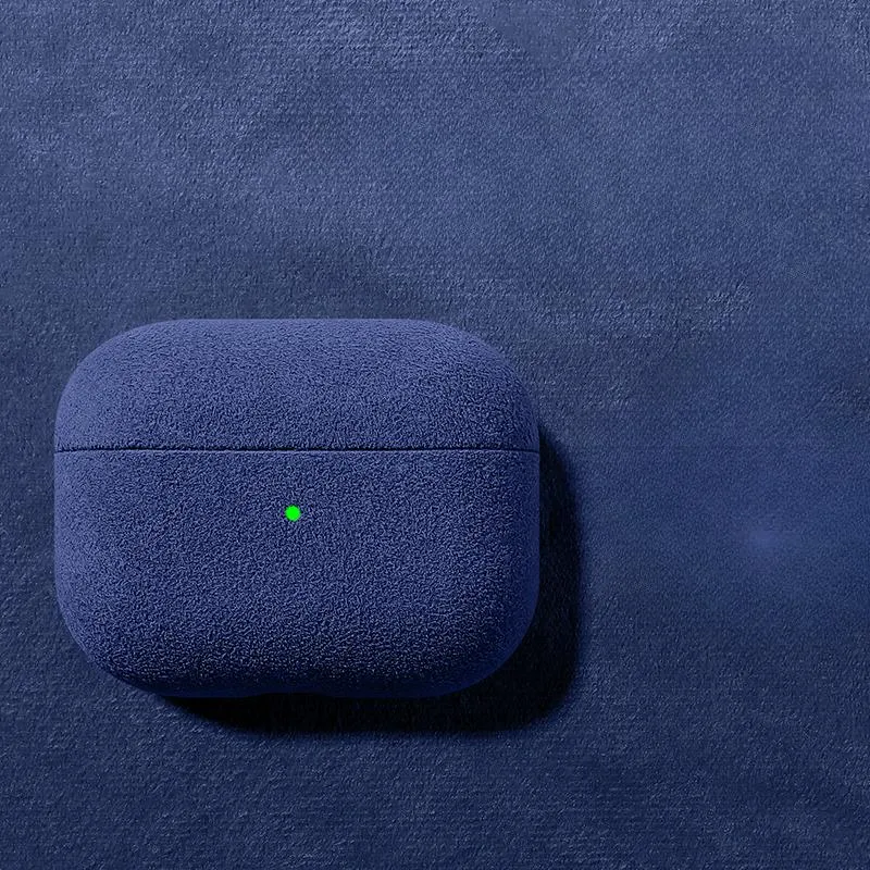 Apple Airpod Suede Helmet Protective Case, Fall-Resistant All-Inclusive Case