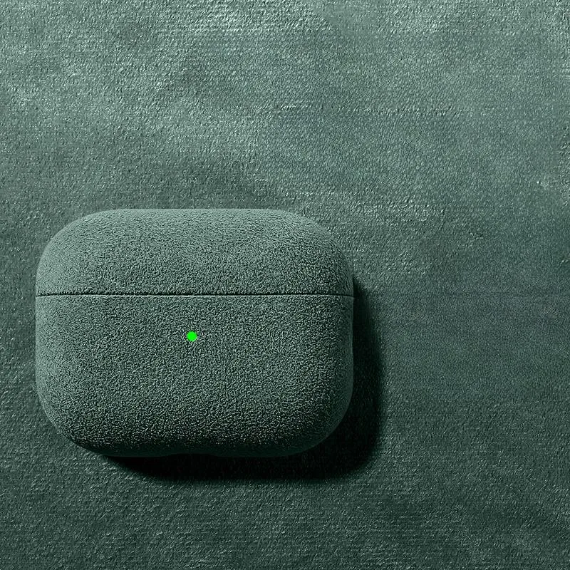 Apple Airpod Suede Helmet Protective Case, Fall-Resistant All-Inclusive Case