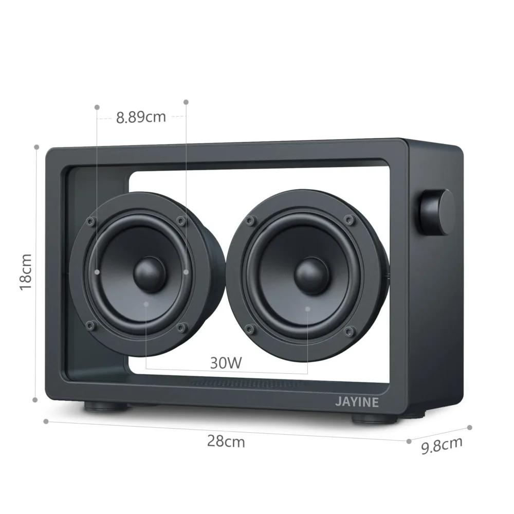 Jayine bluetooth speaker, transparent and elegant Jayine bluetooth speaker, transparent and elegant