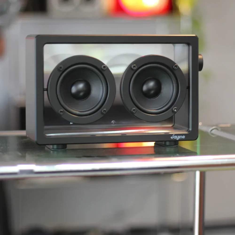 Jayine bluetooth speaker, transparent and elegant Jayine bluetooth speaker, transparent and elegant