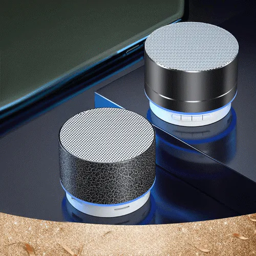 Altavoz de audio Bluetooth puede ser personalizado Subwoofer Pequeño cañón de acero inalámbrico