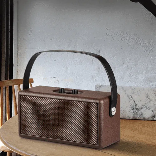 Haut-parleur Bluetooth rétro double haut-parleur portable