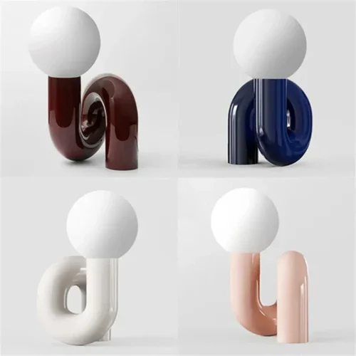 lampe design moderne nordique en résine