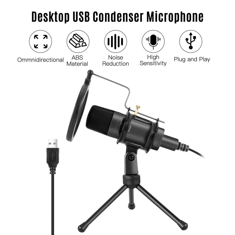 Micrófono del condensador vivo del USB