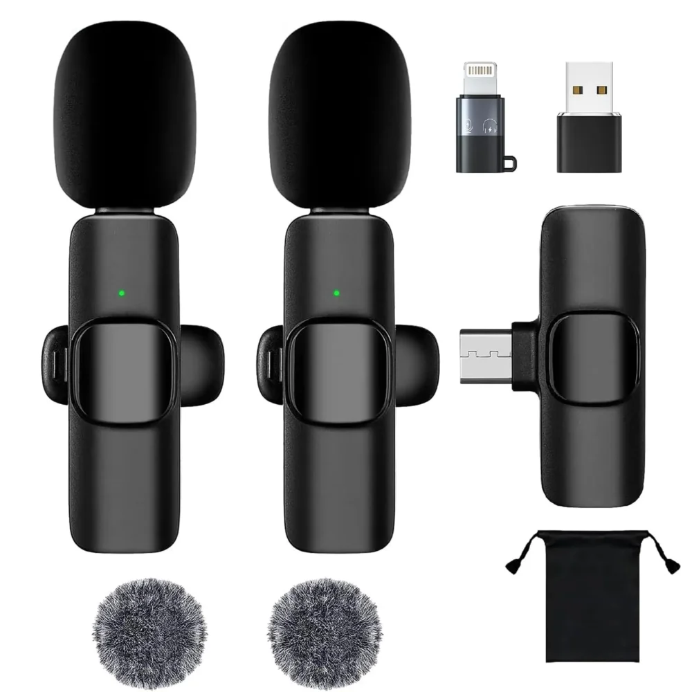 Wireless Lavalier Microphone for Mobile Phone with Noise Reduction Wireless Lavalier Microphone for Mobile Phone with Noise Reduction
