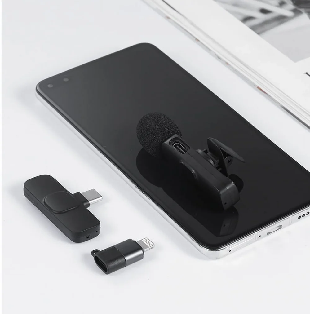 Wireless Lavalier Microphone for Mobile Phone with Noise Reduction Wireless Lavalier Microphone for Mobile Phone with Noise Reduction