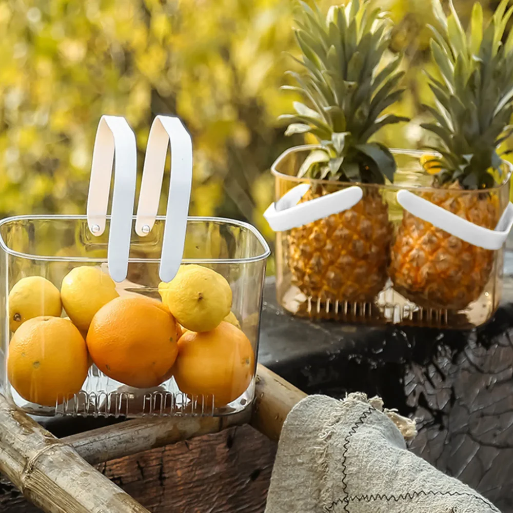 Cesta de frutas portátil de lujo ligera para el hogar Cesta de frutas portátil de lujo ligera para el hogar