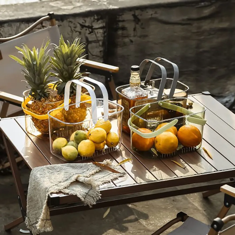 Cesta de frutas portátil de lujo ligera para el hogar Cesta de frutas portátil de lujo ligera para el hogar