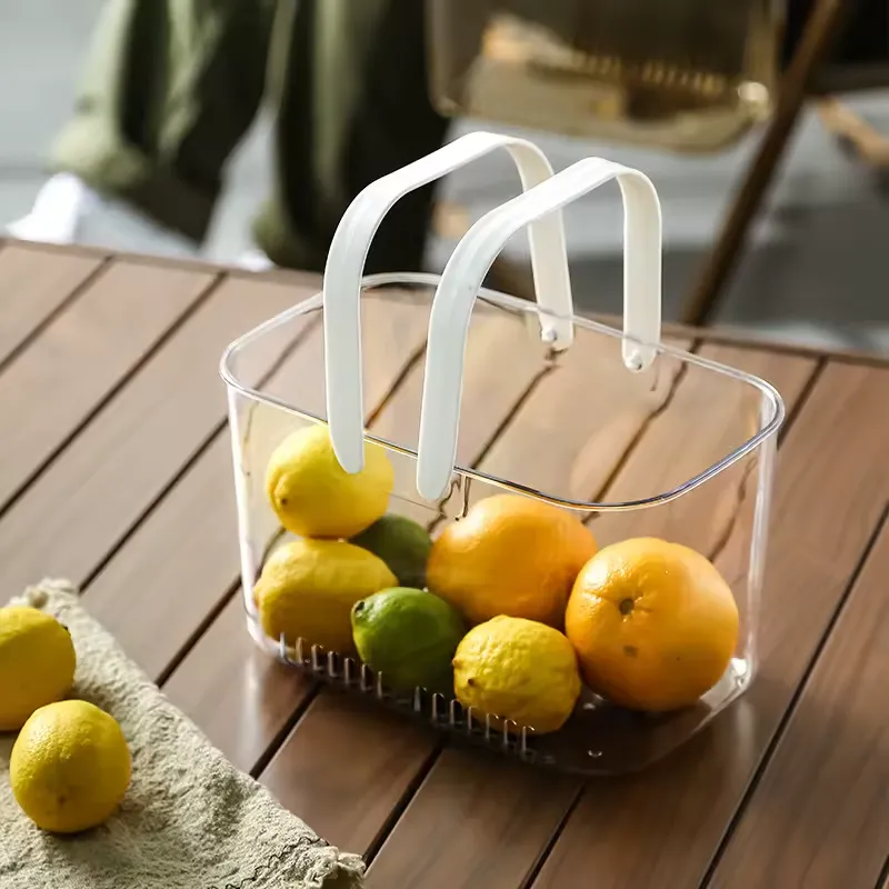 Cesta de frutas portátil de lujo ligera para el hogar Cesta de frutas portátil de lujo ligera para el hogar