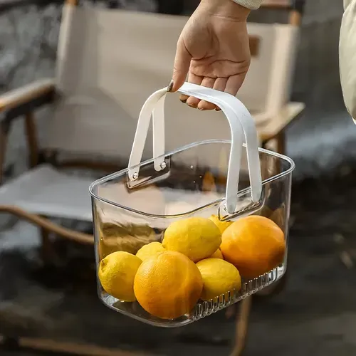 Cesta de frutas portátil de lujo ligera para el hogar Cesta de frutas portátil de lujo ligera para el hogar