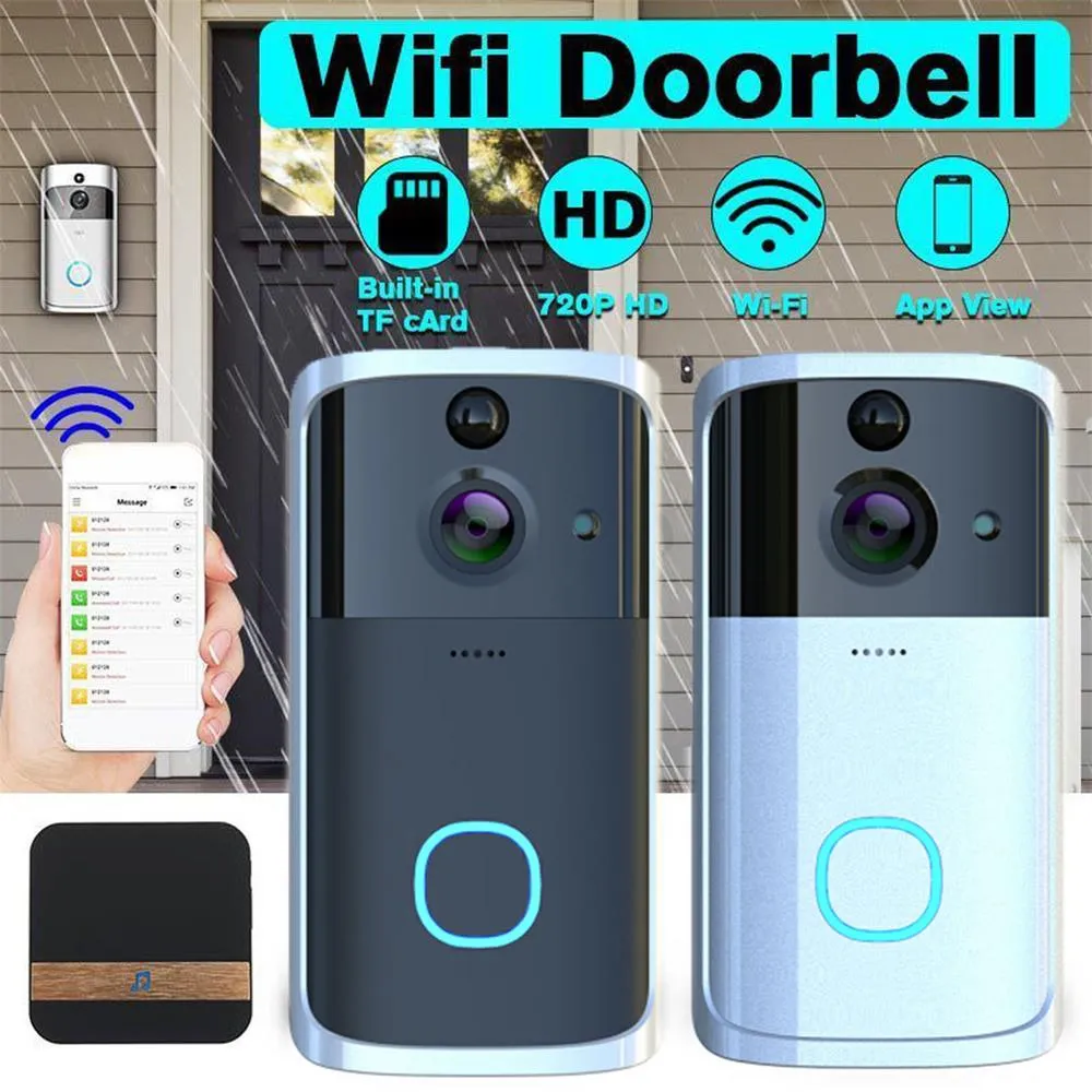 Video doorbell hd wifi mobile connection with sensory sensor