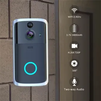Video doorbell hd wifi mobile connection with sensory sensor