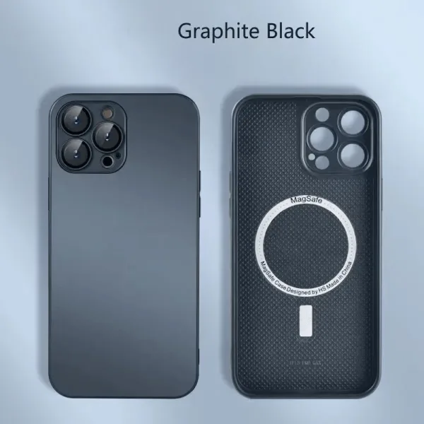 Magnetic case iPhone - AG frosted glass