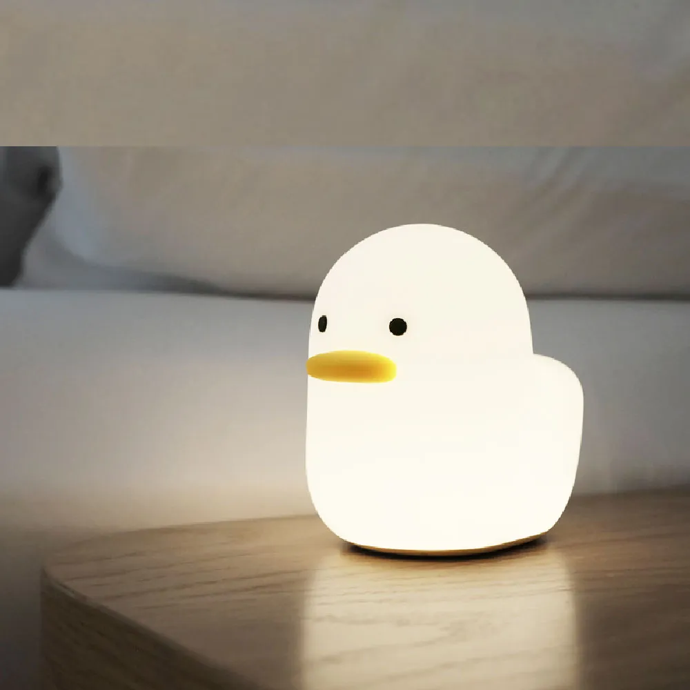veilleuse canard silicone usb rechargeable protection des yeux avec minuterie