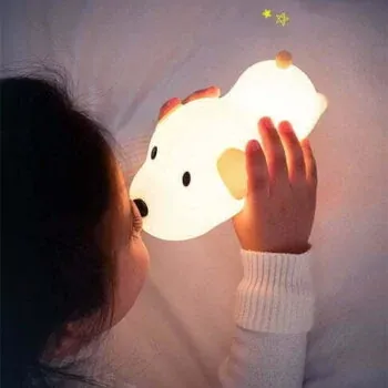 veilleuse lampe de chevet dessin animé rechargeable gradation minuterie lampe en silicone veilleuse lampe de chevet dessin animé rechargeable gradation minuterie lampe en silicone