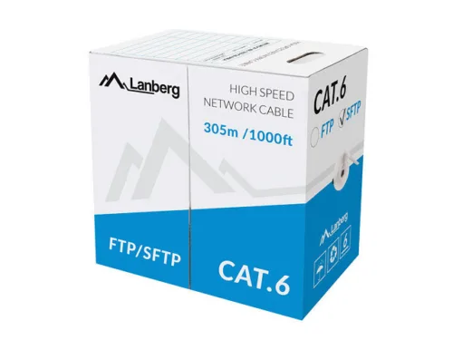 Bobine solide Cat.6 Lanberg SFTP 305 m