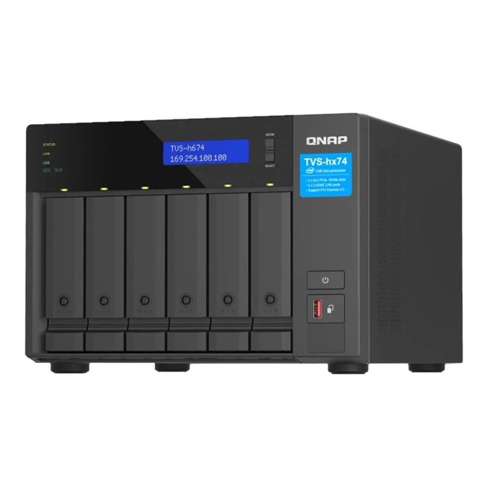dsp0000030217-0 QNAP TVS NAS Server - H674 - i5 - 32 GB - 6 baias