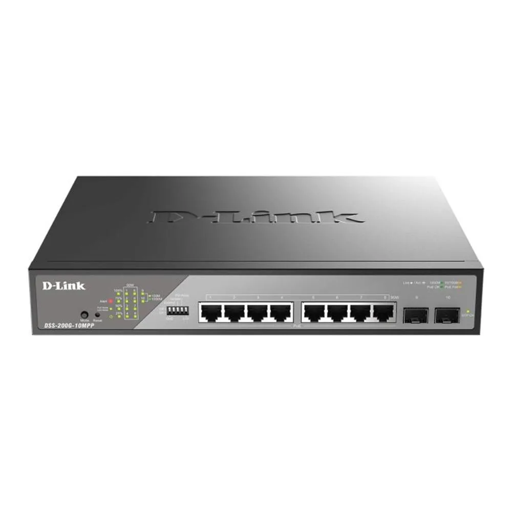 dsp0000031219-0 Switch D-Link DSS-200G-10MPP et 10 ports