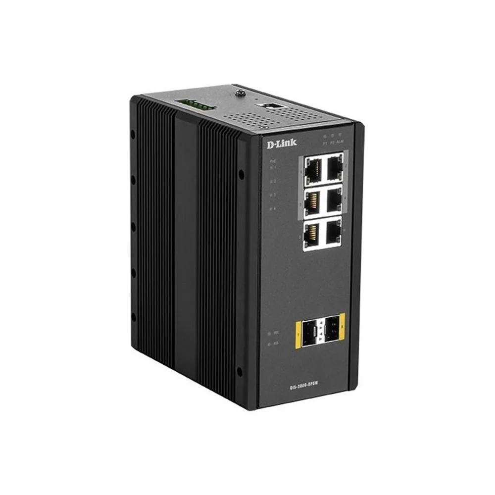 dsp0000031254-0 D-Link DIS-300G-8PSW Interruptor industrial de 8 puertos