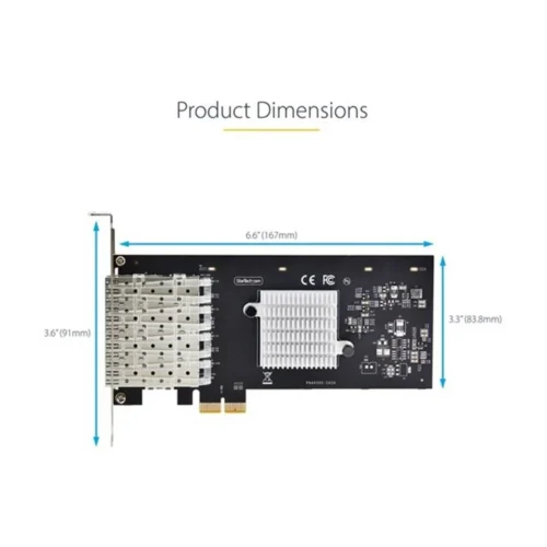 Carte réseau Startech p041gi - réseau - carte 4x sfp