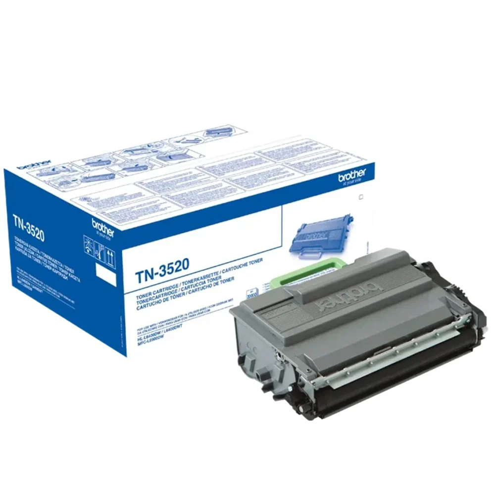Brother TN3520 Black Toner Cartridge 20,000 Pages