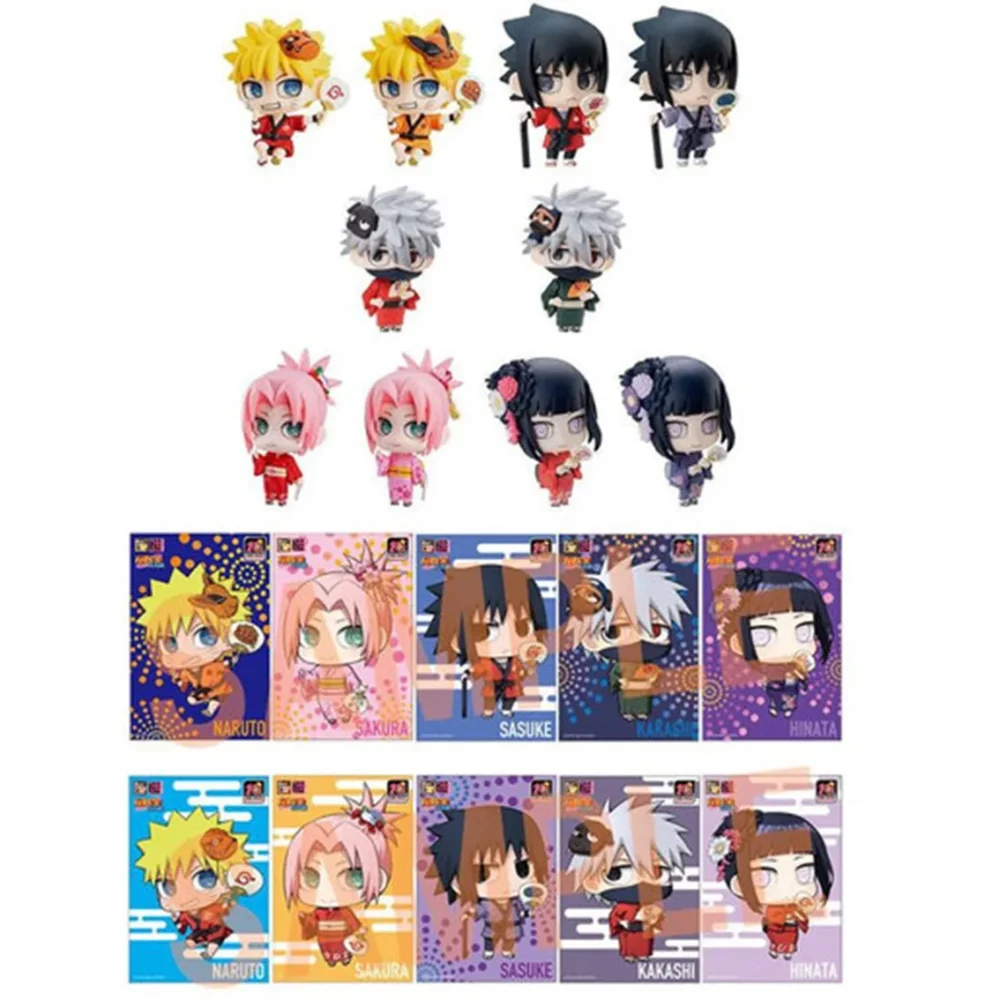 Naruto Megahouse Minifiguren-Set mit Postkarten