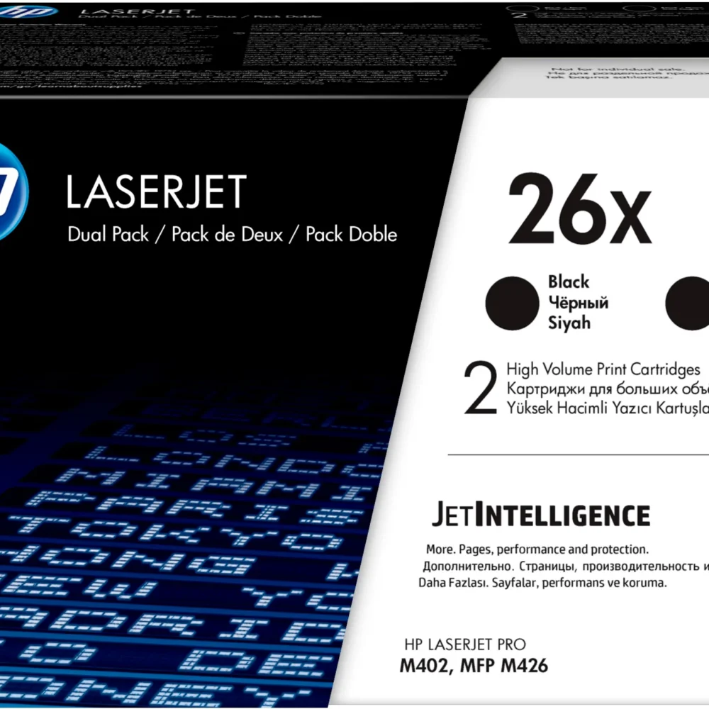 mgs0000014208-0 Conjunto de 2 cartuchos de toner HP CF226XD 26x