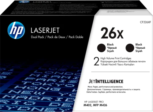 Lot de 2 cartouches de toner HP CF226XD 26x