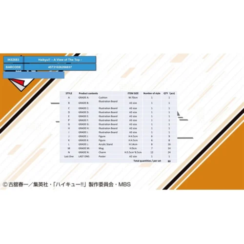 Ichiban Kuji banpresto haikyu!! a view