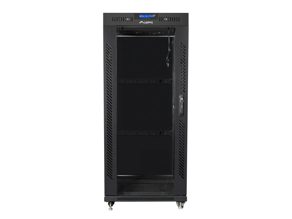 Lanberg cabinet 19 inch 27U 600x600 black