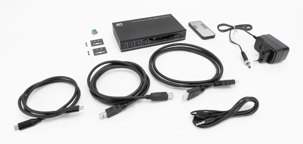 commutateur kvm 2 ports act connectivity Interruptor KVM de 2 portas ACT Connectivity